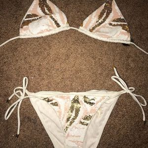 White sequined Victoria’s Secret Bikini